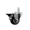 Service Caster 3'' Black Polyurethane Wheel Swivel 3/4'' Square Stem Caster with Brake SCC-SQ20S314-PPUB-BLK-PLB-34 - alternate 1